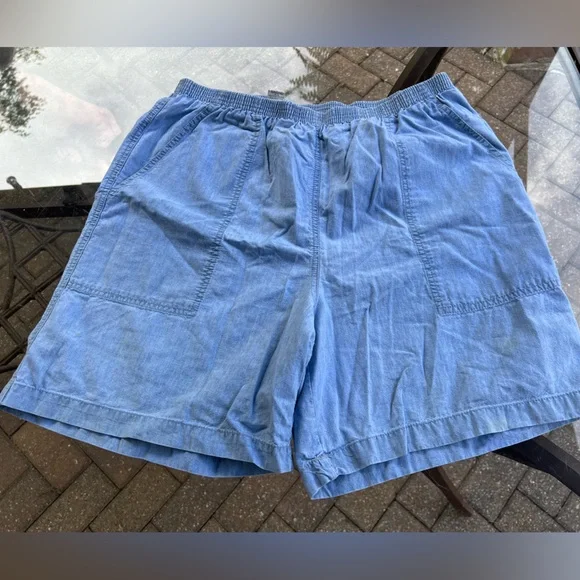 Women’s Lightweight Chambray denim shorts Cotton Jones Wear - Picture 1 of 5
